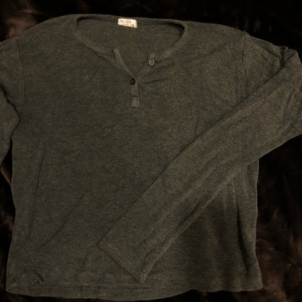 Grey Brandy Melville long sleeve top